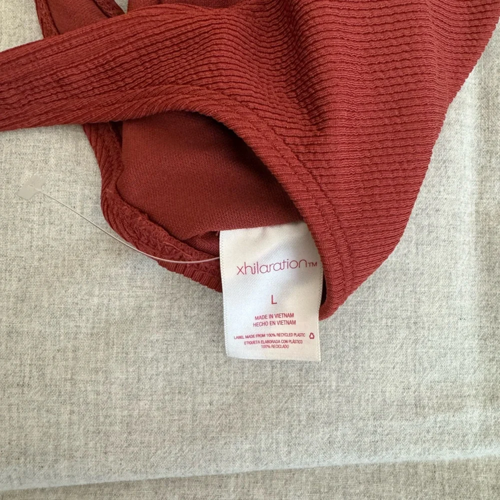 Target Rib Knit Bikini Top, Size Large - Picture 7 of 7